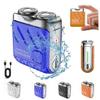 Electric Mini Portable Razor, R-12 Beard Shaver for Men,Suitcase Design Double-Ring Magnetic Cutter,Wet & Dry Waterproof Cordless Rotary Shaver for Travelling Car Home view 1