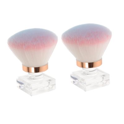 WOONEKY 2pcs Men Grooming Kit Nail Brush Applicators Soft Fingernail Brush Ergonomic Handle for Nail Art and Cleaning