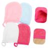 Beatifufu 16pcs Microfiber Face Wash Mitts Gentle Oil Cleanser Gloves Moisturizing Sleep Mask Sensitive Skin Facial Cleaning Mitts Reusable Makeup Remover Gloves view 2