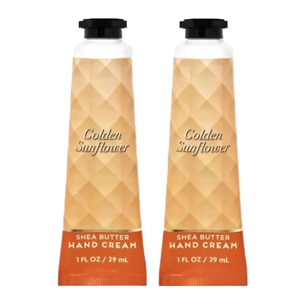 Bath and Body Golden Sunflower Shea Butter Hand Cream | Set of 2 (1 Oz Each)