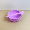BFLCTTBD 2 Pairs Mask Mixing Bowl Esthetician Facial Spoon Spatula Skin Care Mixing Tools Cosmetic Mix Bowl DIY Facial Mask Kit Purple view 4