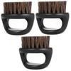 Beatifufu 3pcs Men's Beard Brush Ergonomic Design Portable Boar Bristle Shaving Brush for Hairdressing and Grooming Salon for Bearded Men view 1