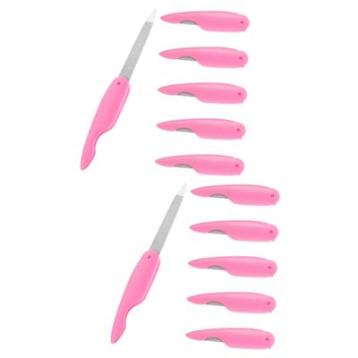 Beatifufu 12pcs Folding Nail Files Double-Sided Nail Buffers for Manicure and Pedicure Compact and Reusable