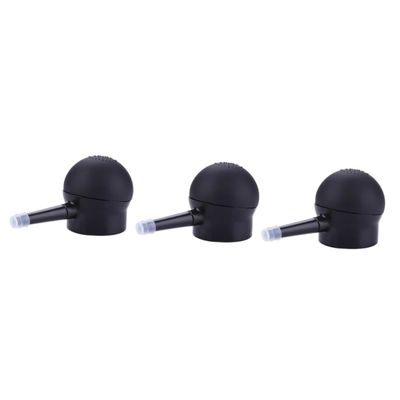 Beatifufu 3pcs Fiber Spray Applicator Nozzle for Salon Fiber Tool for Thinning Hair Easy Application Super Fine Mist for Even Coverage for Barbershops and Home Use