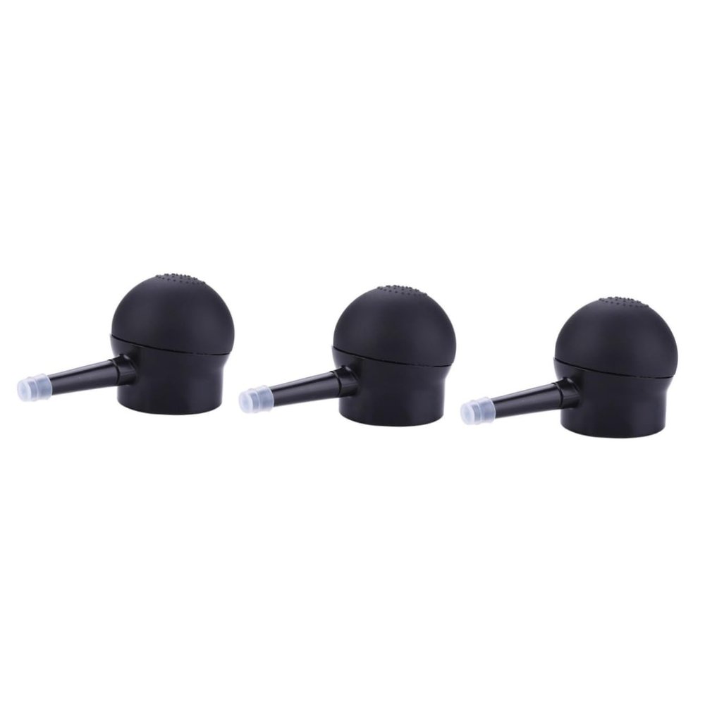 Beatifufu 3pcs Fiber Spray Applicator Nozzle for Salon Fiber Tool for Thinning Hair Easy Application Super Fine Mist for Even Coverage for Barbershops and Home Use