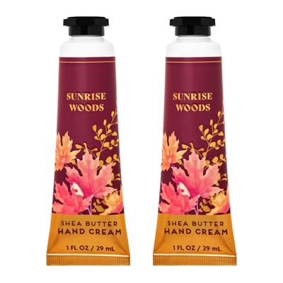 Bath and Body Sunrise Woods Shea Butter Hand Cream | Set of 2 (1 Oz Each)