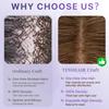 TESSHAIR Human Hair Topper for Women No Bangs, 100% Remy Toppers Hair Pieces for Women,150% Density, No Tangle & Smooth, 16 Inch #Medium Brown view 3
