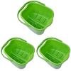 Basicwise Foot Massage Spa Bath Bucket (Small), Green, (QI003438) (Pack of 3) view 1