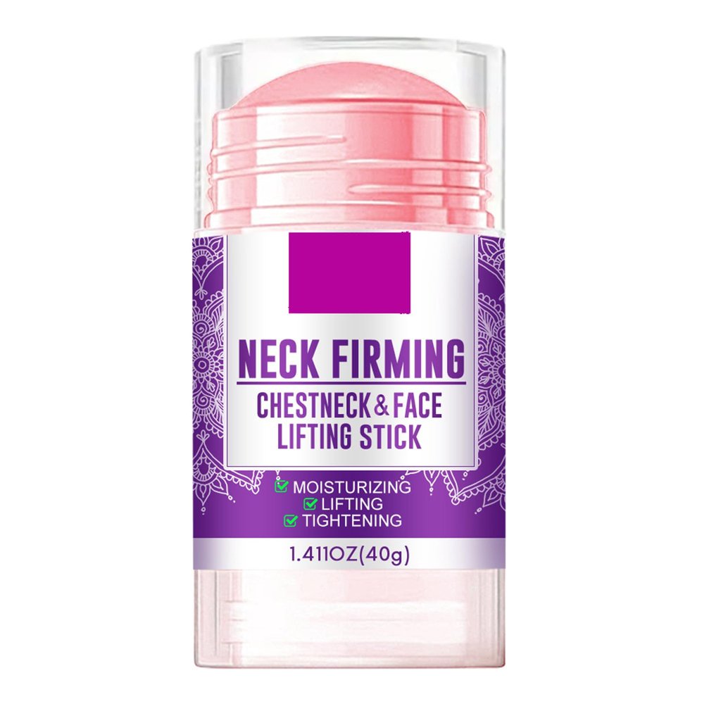 Neck and Chest Firming Cream,Portable Multi Face and Neck Balm Stick Collagen Face Neck Tightening Lifting Cream for Anti Wrinkle Deeply Moisturizing Reduces Double Chin and Sagging Skin,1.41Oz
