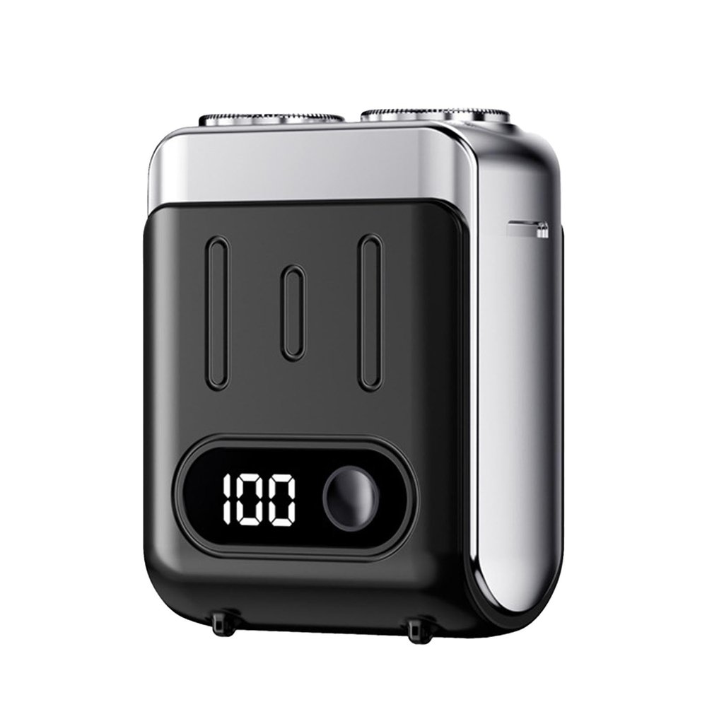Electric Beard Trimmer, Portable Electric Shaver for Men, Waterproof Beard Trimmer, Wet and Dry Electric Shaver, Compact USB Rechargeable Shaver, Travel-Friendly Beard Trimmer, Mustache Trimmer