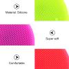 MERRYHAPY 4pcs Silicone Deep Cleaning Facial Brush Gentle Exfoliating Handheld Face Scrubber for Skin Types Purple Green Red Orange for Cleansing and Pore Care view 2