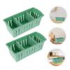 MERRYHAPY 2pcs Cosmetics Organizer Divided Sections Portable Makeup Case Travel Toiletries Storage for Women view 2
