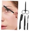 FOMIYES Eyebrow Kit Grooming Trimmer Shaper Scissors Tweezers Brush Beauty Tools view 2