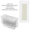 60 Pcs Lip Balm Pouches, Clear Plastic Lip Balm Pouch Money Holder, Lip Balm Plastic Cover with Adhesive for Valentine's Day Gift Card DIY Crafts view 2