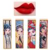 4 Pcs Opera China Style Empty Lipstick Tubes, Refillable DIY Lip Balm Tube Lipstick with Magnetic Button for DIY Homemade Lipsticks, Chapsticks (One word that resonates + a golden fan + one frown) view 2