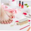 Anneome Handheld Shower Brush with Pumice Stone Scrubber Brush for Foot Scrubbing Exfoliating view 2