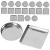 Baluue 60pcs Empty Metal Makeup Pans for Eyeshadow Blush and Lipstick Round and Square Palette Lightweight and Portable for Travel for Makeup Artists and Enthusiasts view 3
