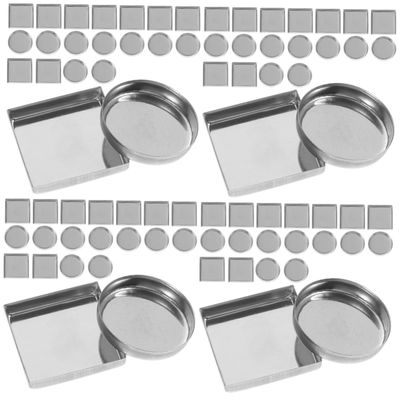 Baluue 120pcs Empty Metal Makeup Pans for Eyeshadow Blusher and for Magnetic Cosmetic Organization Lightweight Travel-friendly Design