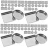 Baluue 120pcs Empty Metal Makeup Pans for Eyeshadow Blusher and for Magnetic Cosmetic Organization Lightweight Travel-friendly Design view 1