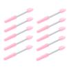 Baluue 10pcs Silicone Lip Brush Versatile Makeup Applicators for Lip Eyeshadow and Mask Comfortable Grip Lightweight for Home Professional Use view 1