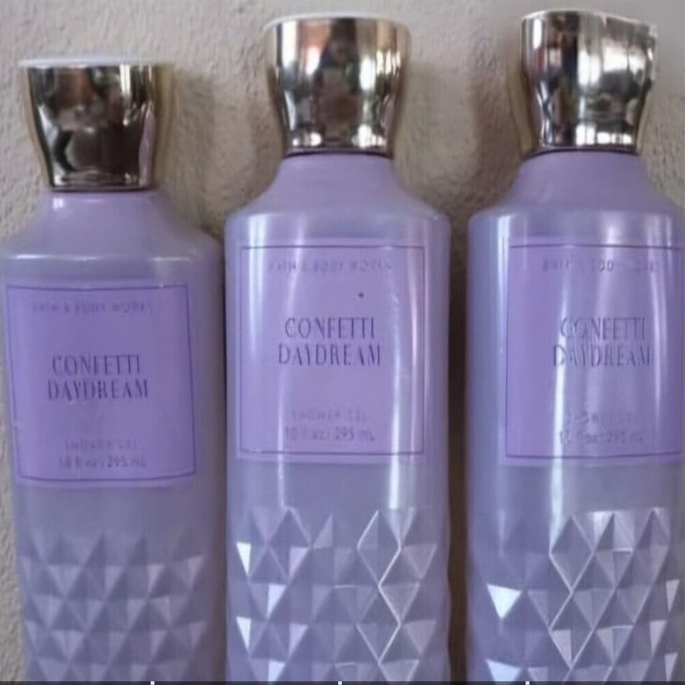 3 Confetti Daydream shower gels bath body wash 10 oz