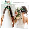 Baluue 2pcs Women's Alloy Hair Combs Rhinestones Elegant Bridal Headband for Wedding Party Prom view 3