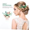 Baluue 2pcs Women's Alloy Hair Combs Rhinestones Elegant Bridal Headband for Wedding Party Prom view 4