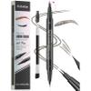 9708 2-Tip Double-Ended Eyebrow Pen, 2-in-1, with Eyebrow Brush. Waterproof and Sweat Proof,Precise Liquid Brow, 5 Shades, Long-Lasting (4#Black Brown) view 1