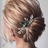Baluue Bride Hair Comb Rhinestones Elegant Side Insert Comb for Weddings Bridal Hair Accessories for Brides and Bridesmaids Special Occasions and Parties view 3