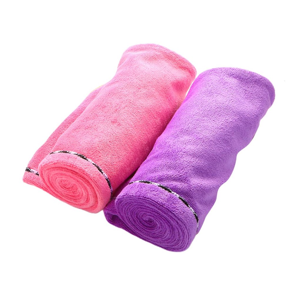 FRCOLOR Microfiber Hair Turban Fast Drying Head Wrap Towel Strong Water Absorption