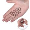 Mini Rubber Bands for Hair Braids, 1.5 cm, 1000 Count, Black view 2
