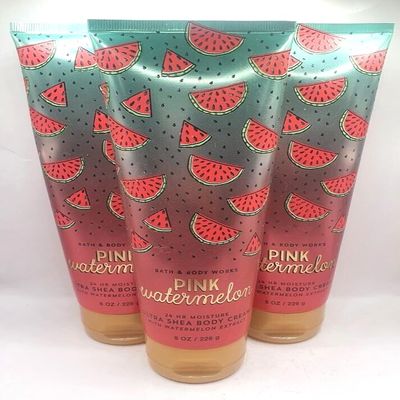 3 PINK WATERMELON BODY CREAM 8 FL OZ
