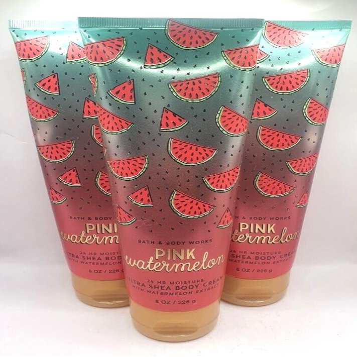 3 PINK WATERMELON BODY CREAM 8 FL OZ
