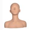 10-1 Big Ear Half Body Soft Silicone Cosmetology Esthetics Manikin Head with Shoulders Multi Function Massage Practice Head Model Wig Hat Display Facial view 1