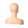 10-1 Big Ear Half Body Soft Silicone Cosmetology Esthetics Manikin Head with Shoulders Multi Function Massage Practice Head Model Wig Hat Display Facial view 2