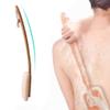 Removable Long-Handled Shower Brush, Ergonomic Crank Bath Brush for Exfoliation, Household Back Scrubbing Brush Made of Loofah Material(19.7inches*3) view 2