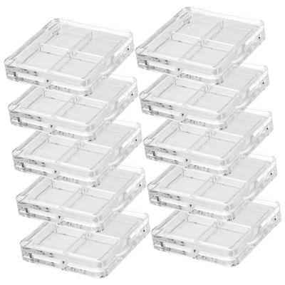 Baluue 10pcs Eyeshadow Storage Case Blusher Box Makeup Organizer Lipstick Containers