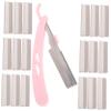 NOLITOY 1set Stainless Steel Eyebrow Trimmer Kit Facial Hair Grooming Tool Replacement Blades Lightweight and Portable Eyebrow Razor for Easy and Facial Hair Removal view 1