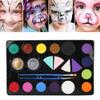 14 Colors Face Body Paint Pigment Set Halloween Makeup Cosplay Painting Tool Lightweight Portable Harmless Easy Apply view 2