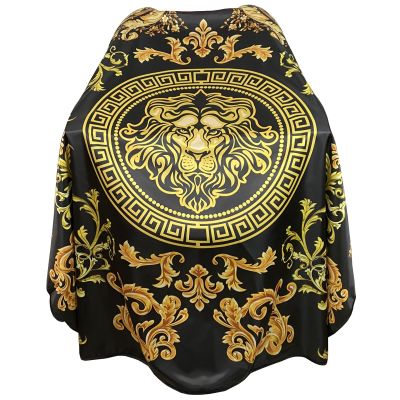 CapeshionPro Barber Capes Hair Cutting Capes Salon Stylist Capes with Snaps Waterproof Professional Large Barber Hairdresser Gown Cape- 63 56(Gold)
