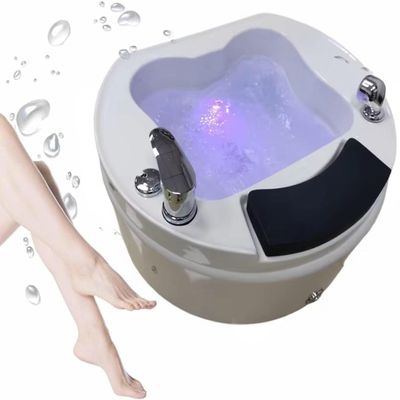 WLYPE Portable Foot Spa Bathtub,Pedicure Foot Spa,Pedicure Bowl,Foot Bath,feet spa tub,Acrylic Pedicure Chair Shampoo Sink, Sink Spa Foot Shower Wash Salon, Massage Foot(B)