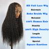 CHARMING YOU Braided Wig Human Hair Full Lace Boho Box Braids Wig Knotless 300Density Pre Plucked With Curly Ends Goddess Glueless Transparen Lace Wigs For Women Natural Color 26 Inch view 4