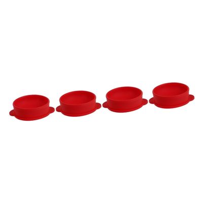 Ipetboom 4 Pcs Silicone Wax Bowl Hair Removal Waxing Bowl for Wax Heater Melt Liners Diy Candle Making Salon Spa Accessory