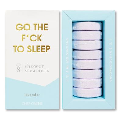 Shower Steamers Aromatherapy (Set of 8) Vegan, Cruelty-Free, Made in USA Paraben, Sulfate & Phthalate-Free Choose Your Scent Stress Relief (Go The F*ck to Sleep - Lavender)