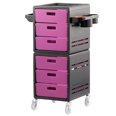 GAAHRQQQ Portable Beauty Trolley Trolley Racks - Beauty Car Hair Trolleys Hairdressing Supplies Tool Car Hairdressing Tool Cabinet Hot Dyed Oyster Sauce Rack l 333886Cm
