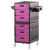 GAAHRQQQ Portable Beauty Trolley Trolley Racks - Beauty Car Hair Trolleys Hairdressing Supplies Tool Car Hairdressing Tool Cabinet Hot Dyed Oyster Sauce Rack l 333886Cm view 1