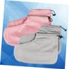 Ipetboom 2 Pair Heat Preservation Foot Wraps Thermal Massage Spa Foot Cover for Women Grey Elastic Band view 4