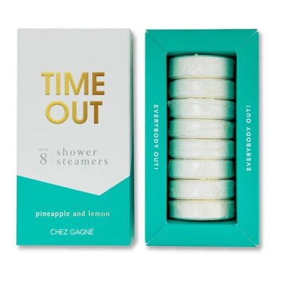 Shower Steamers Aromatherapy Set (8)  Vegan, Cruelty-Free, Made in USA  Paraben, Sulfate & Phthalate-Free  Variety Scent Choices  Unique Gift Set (Time Out - Pineapple Lemon)