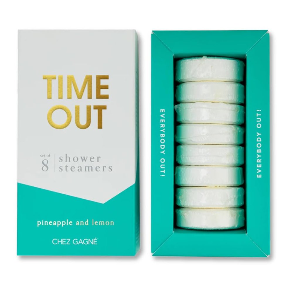 Shower Steamers Aromatherapy Set (8)  Vegan, Cruelty-Free, Made in USA  Paraben, Sulfate & Phthalate-Free  Variety Scent Choices  Unique Gift Set (Time Out - Pineapple Lemon)