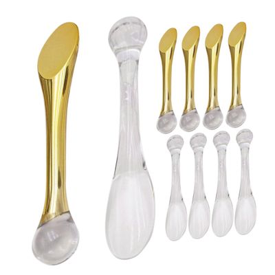FOMIYES 10pcs Cosmetic Spatulas for Women Dual-function Eye Cream Applicators Face Cream Spoons for Skincare Travel-friendly Reduce Waste